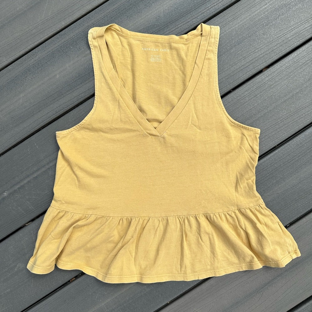 Women's Yellow Sleeveless Top